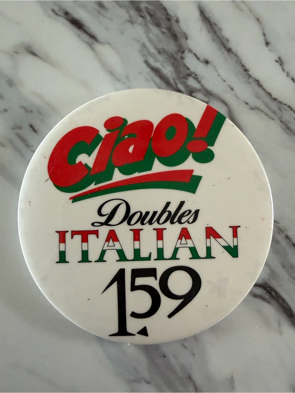 2 for $8 - Ciao! Doubles Italian 159 promo pin- vintage MCDONALDS 1980-1990s